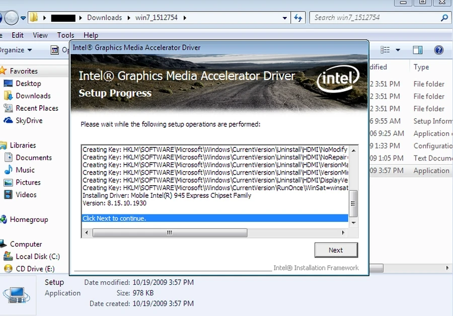 intel 945gm 950