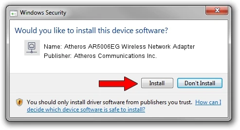 atheros ar5006eg wireless network